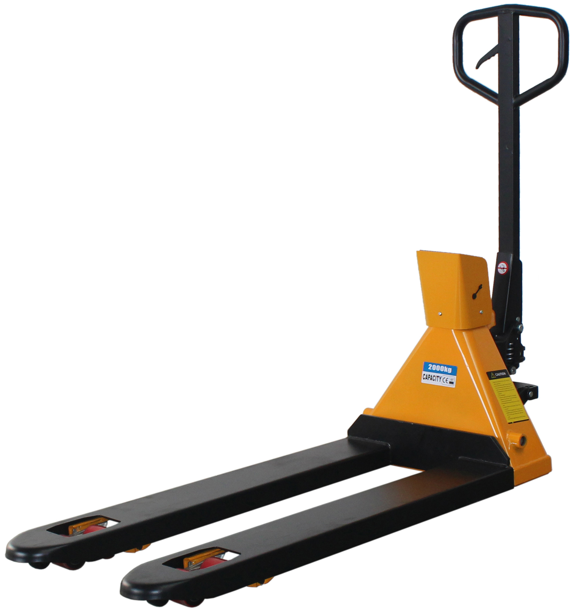 qteck Wiegehubwagen GHW2000 - Gabellänge 1150 mm - Hubhöhe 180 mm Hubwagen mit Waage Traglast 2000 kg - Gabelhubwagen mit Wiegefunktion (QT-23WAGGHW02000) Bild-01
