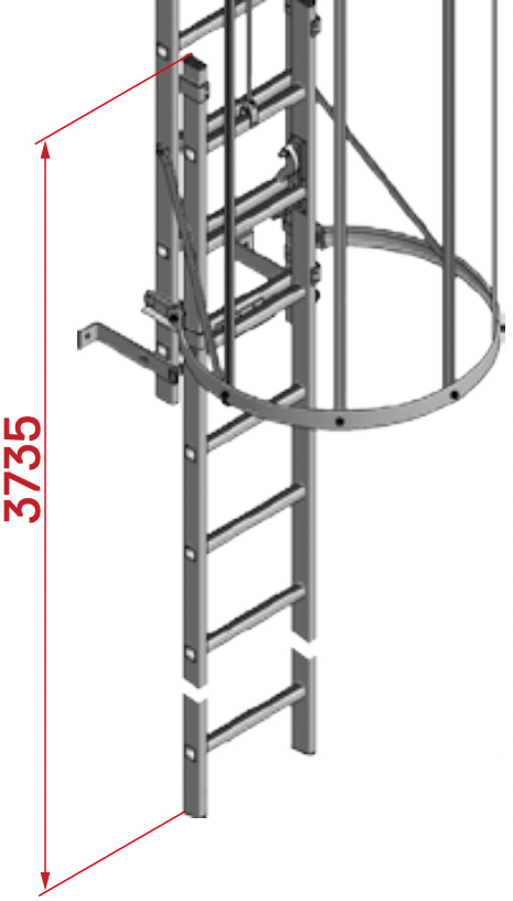 Hymer Steigleiter Einstieg einziehbar Zubehör zum Einstieg für ortsfeste Leitern (HY-C-0052314) Bild-01