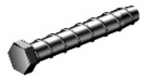 Layher Betonschraube W-BS-S12 Schraube 10 x 80 mm für Geländersystem-Halter - VE 25 Stück (LB-7904.023) Bild-01