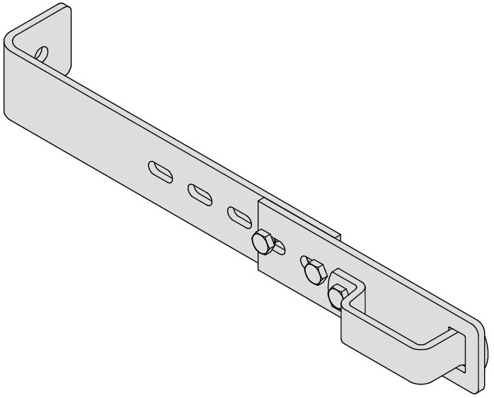 Hymer Steigleiter Wandhaken verstellbar Befestigungselement für ortsfeste Leitern - ohne Schrauben zur Wandbefestigung (HY-0051572) Bild-01