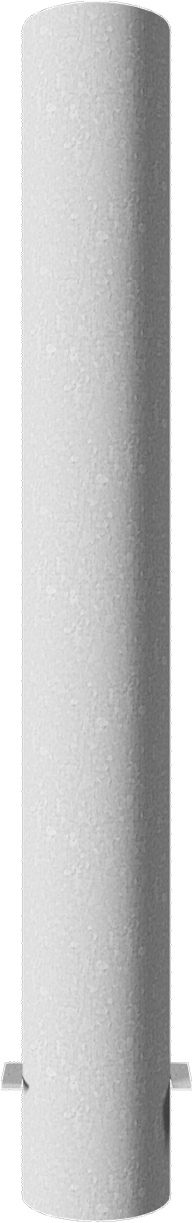 Stahlrohrpoller Ø 152 x 3,2 mm ortsfest weiß zum Einbetonieren feuerverzinkt