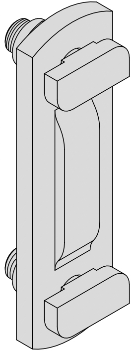 Hymer Steigleiter Verbinder für Rückenschutzstrebe Zubehör Rückenschutz für ortsfeste Leitern (HY-0050255) Bild-01