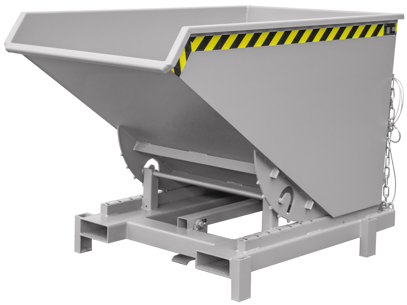 Bauer Schwerlastkipper SK-1200 - RAL 7005 Kippmulde 1200 Liter für Stapler - Kippcontainer mausgrau pulverbeschichtet (BA-4498-23-0000-5) Bild-01