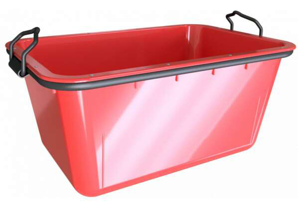 Schake Mörtelwanne 200 l - rot Mörtelkübel Nennlast 500 kg (SK-11200-R) Bild-01