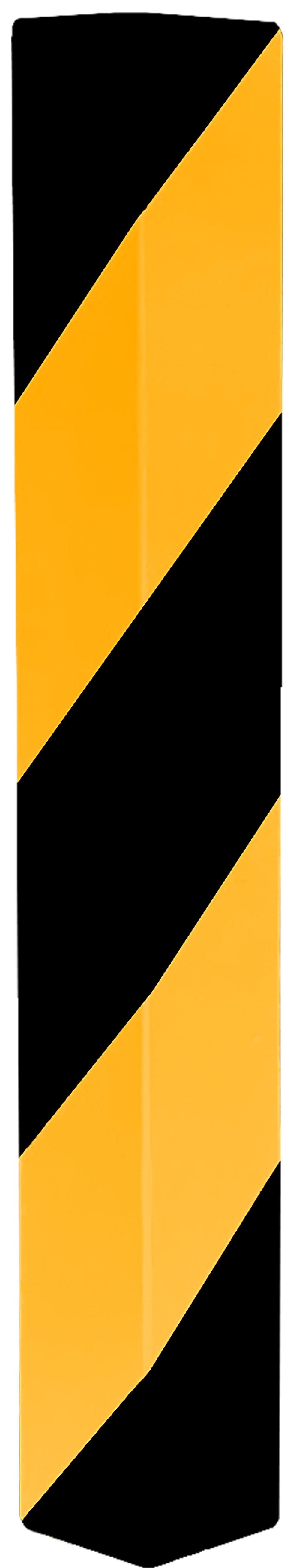 Schake Kantenschutzwinkel Alu gelb | schwarz linksweisend - 1000 mm