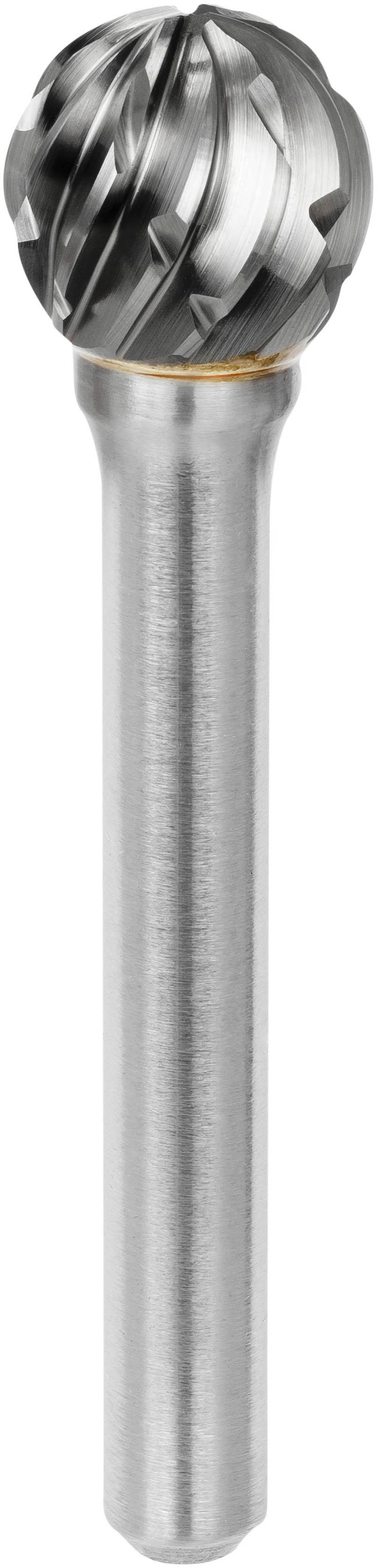 procut Hartmetallfrässtift Kugelform KUD D60606-6STEEL Schaft-∅ 6 mm - Kopf-∅ 6 mm - STEEL-Verzahnung (PC-D60606-6-STEEL) Bild-01