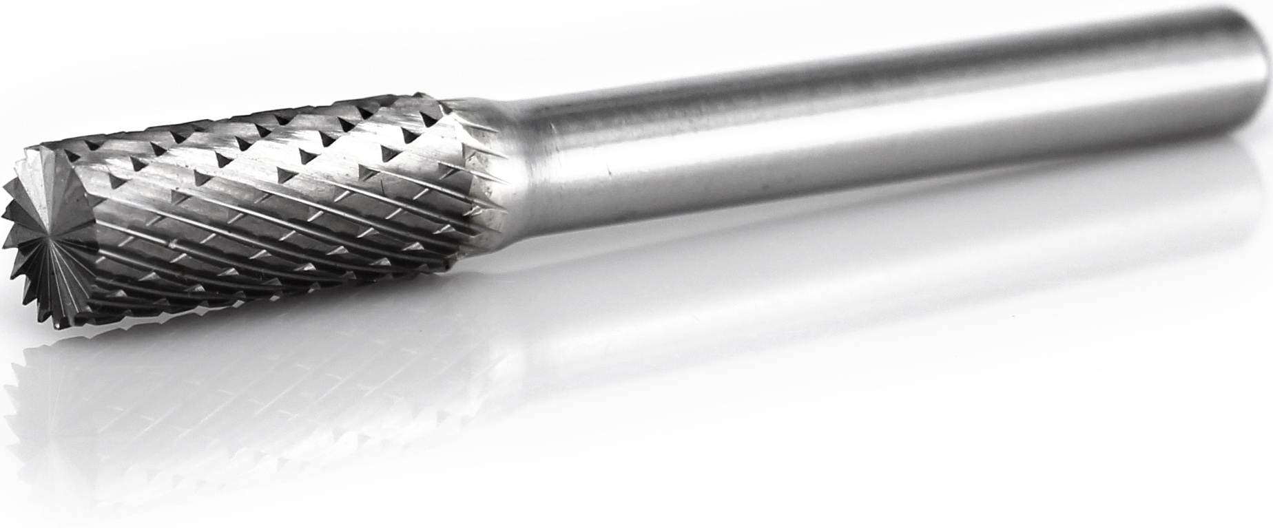 procut Hartmetallfrässtift -lange Ausführung- Zylinderform mit Stirnverzahnung ZYA-S A60820-6E-170 mm Schaft-∅ 6 mm - Kopf-∅ 8 mm - Kreuzverzahnung (PC-A60820-6E-170-mm) Bild-01