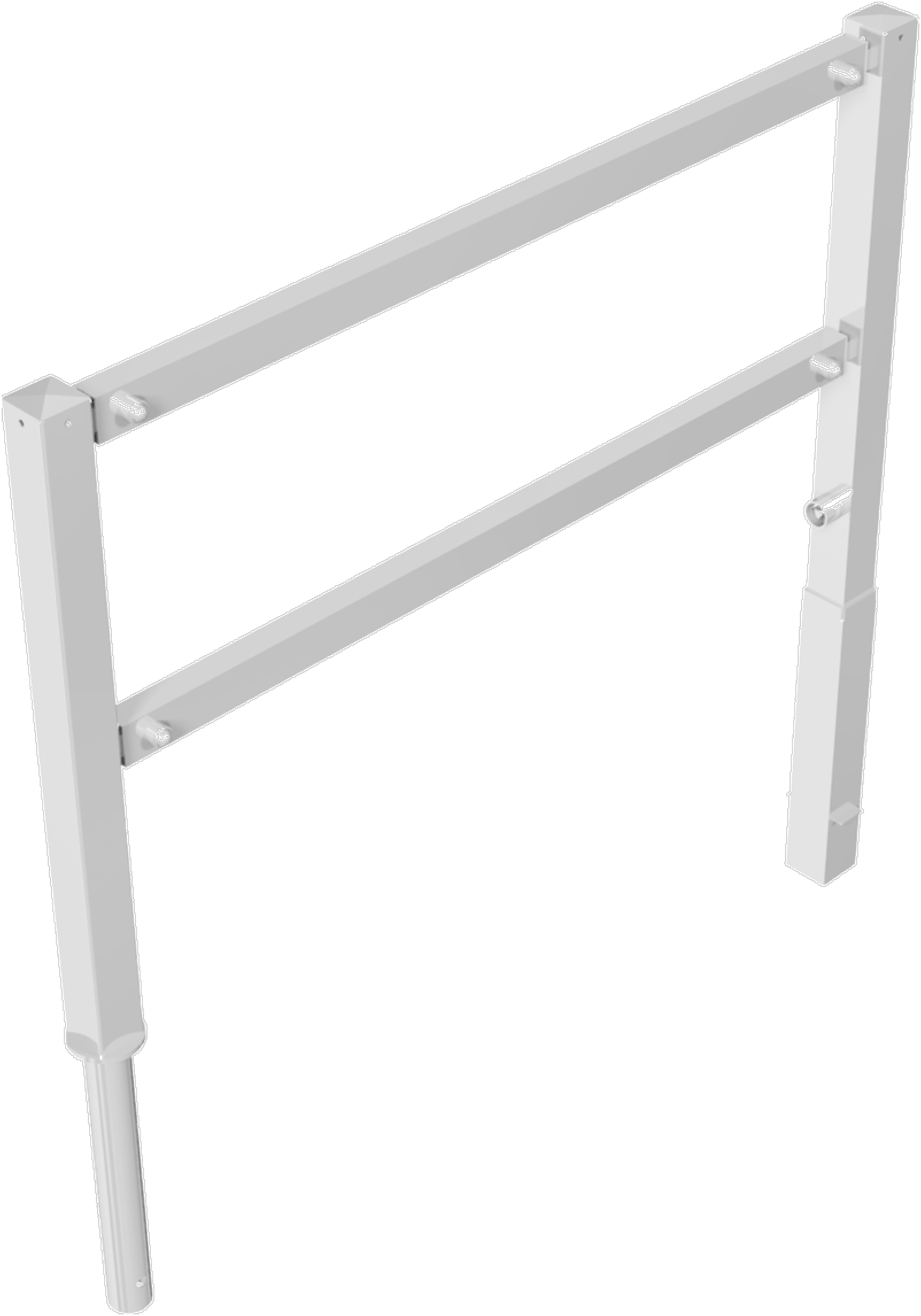 Schake Wegesperre Stahl schraubbar mit Knieholm SD 70 x 70 mm verzinkt - 1500 x 1200 mm