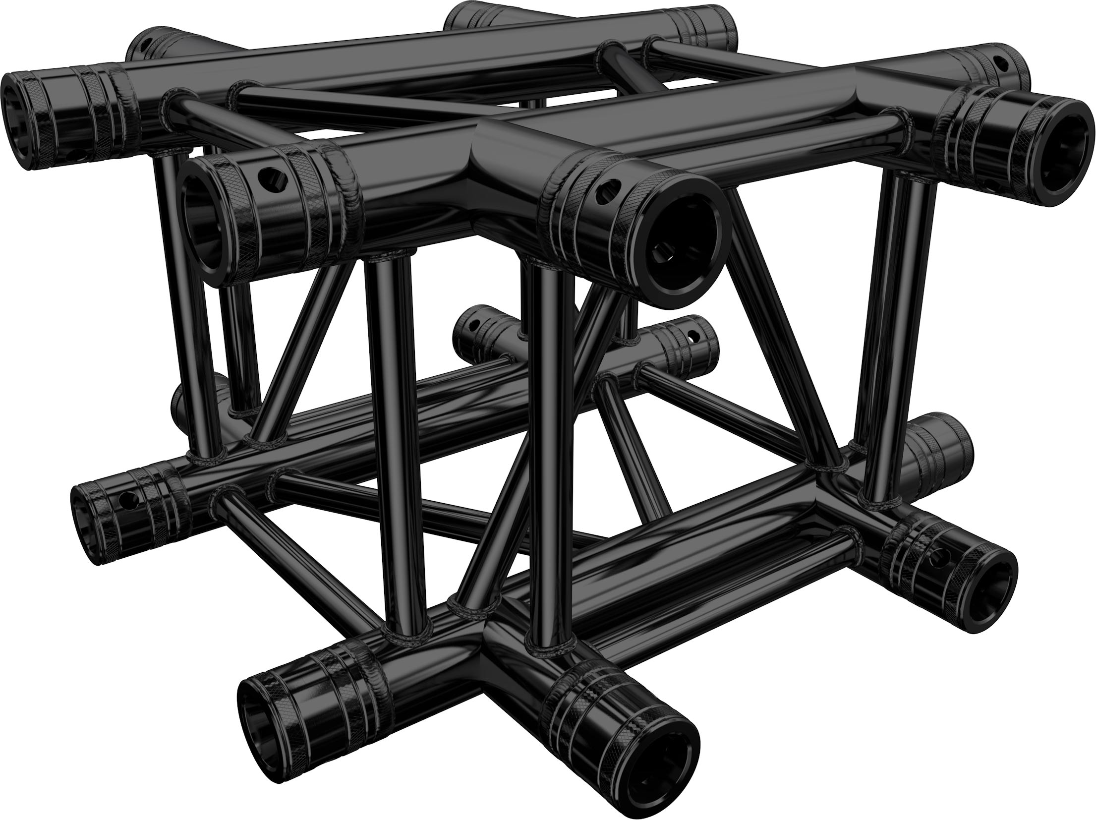 Global Truss F34P 4-Weg Ecke C41 Stage Black