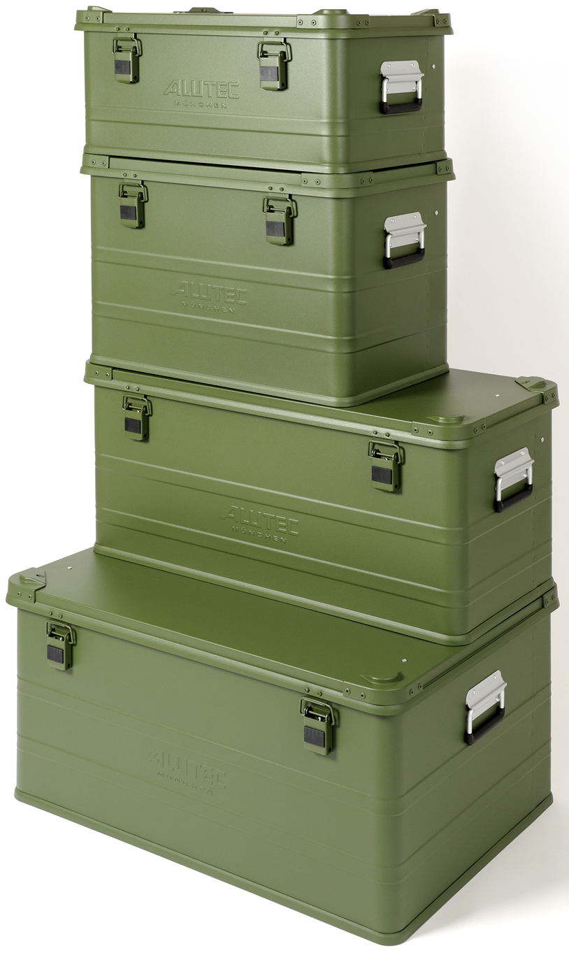 Alutec Alubox Alukiste Industry GREEN Aluminiumbox grün mit Stapelecken (AT-C-13048GREEN) Bild-01