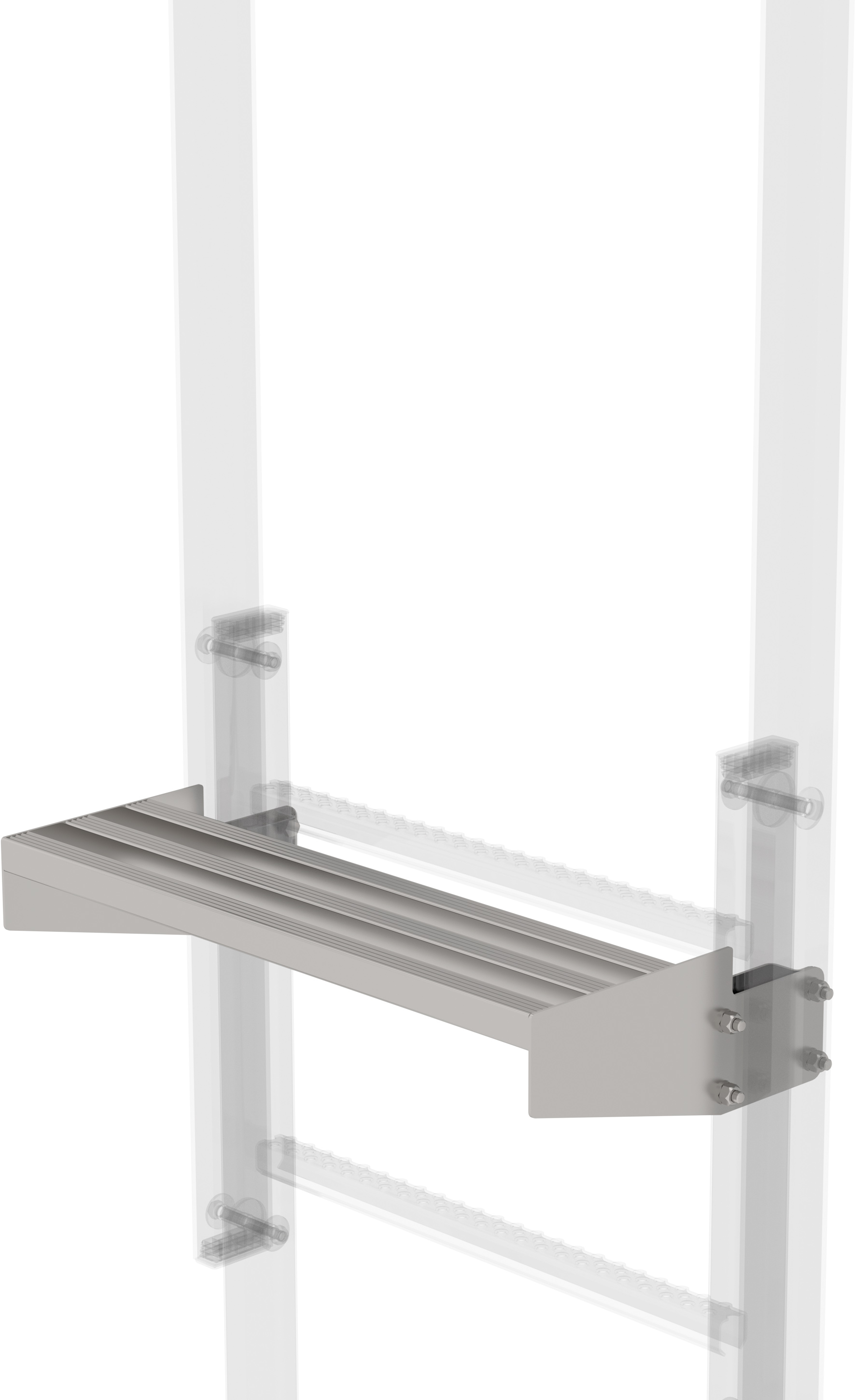 Günzburger Ausstiegstritt Edelstahl - 200 mm