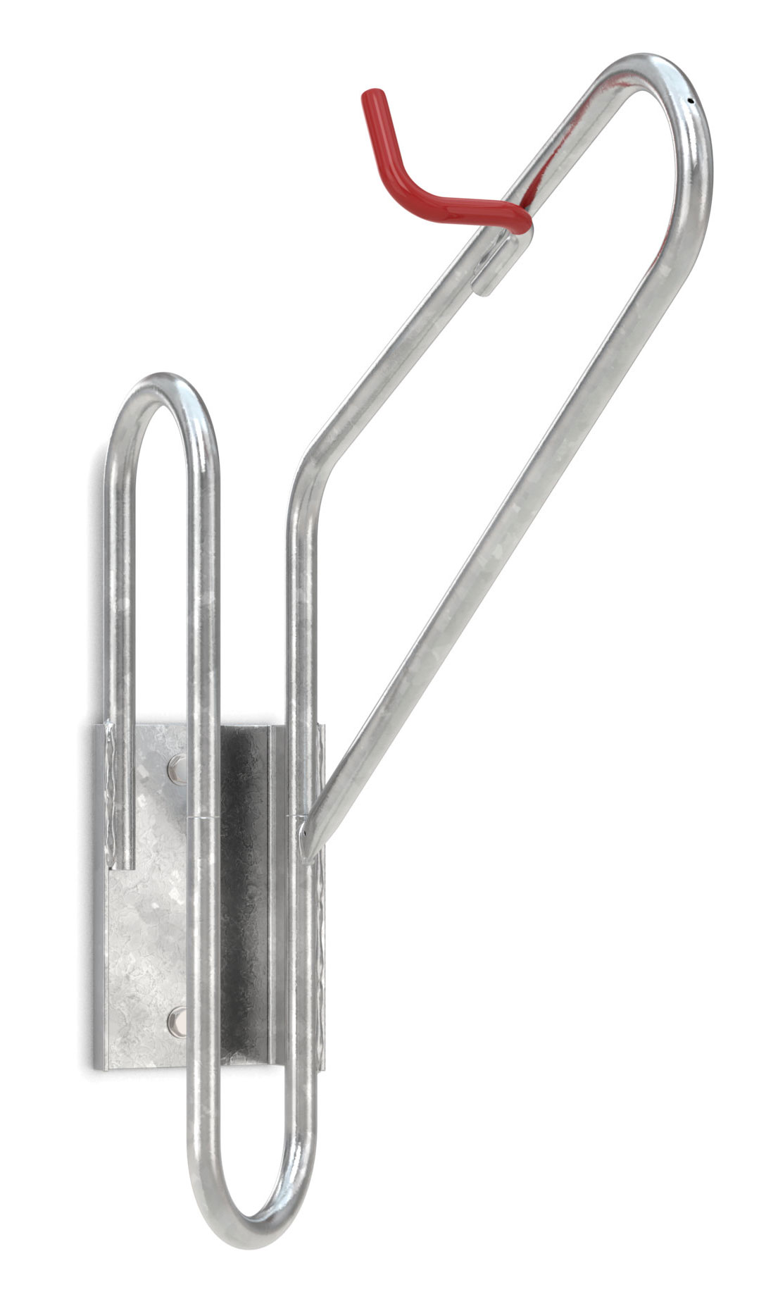 WSM Fahrradhalter Wand-Hängeparker 3990 Stahl - 90° einseitig gerade Bügel-Hängeparker ortsfest für Wandmontage - Radeinstellung einseitig gerade (WSM-105700097) Bild-01