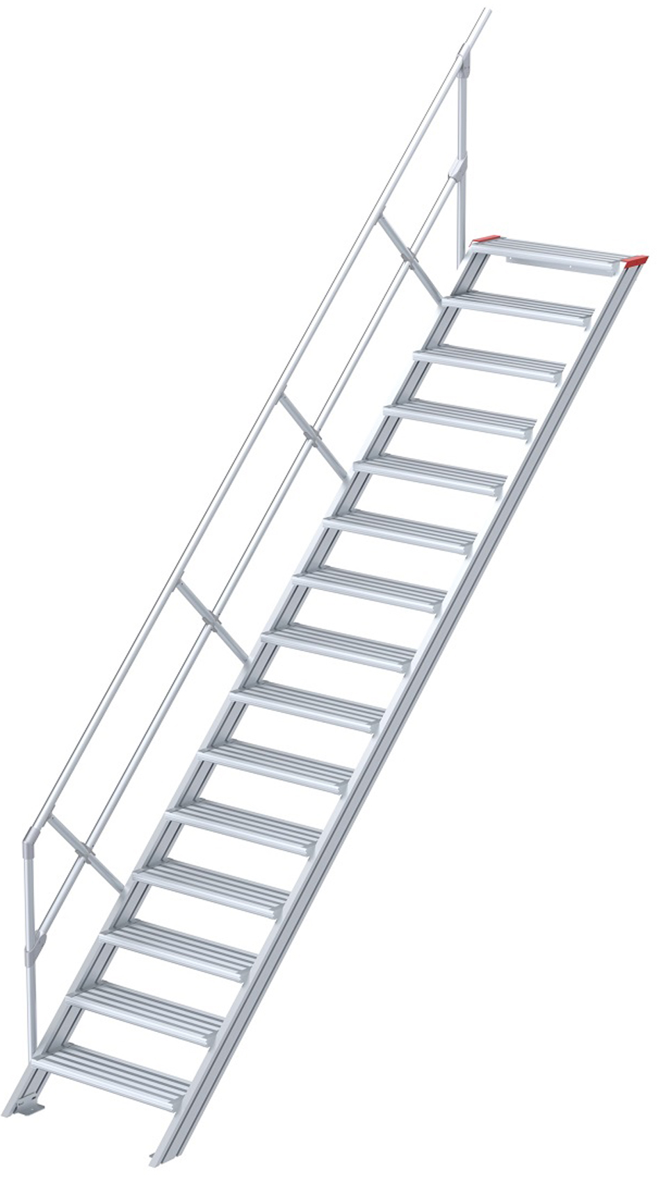 euroline Alu-Treppe 45° 15 Stufen - 600 mm