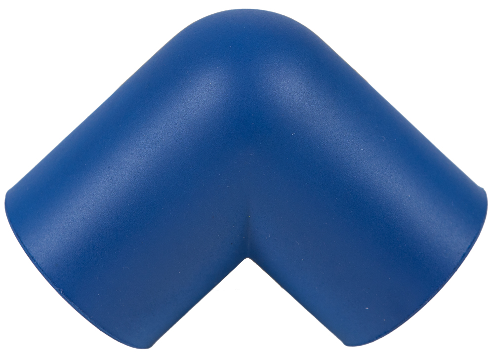 Knuffi Schutzprofil Schutzecken Typ A2D blau PU Schutzecken 90° Verbindung für Warnprofile aus Polyurethan - Eckschutz mit selbstklebenden Kanten (SM-PEA-10903) Bild-01