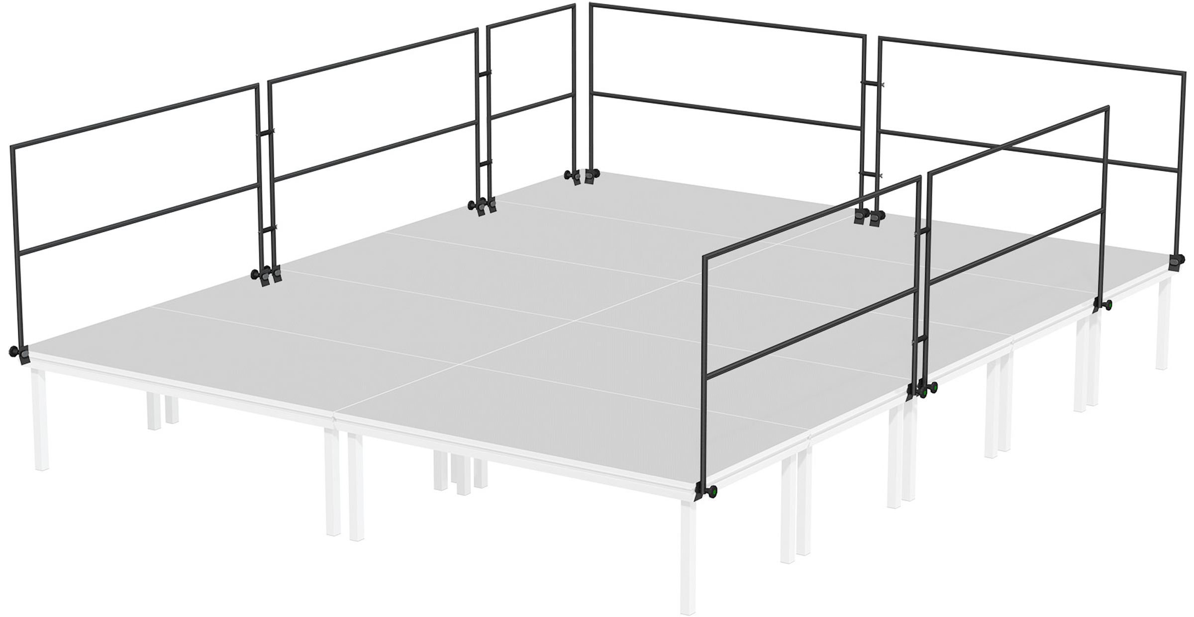 Global Truss Umwehrungsgeländer 100 cm - 5 x 4 m