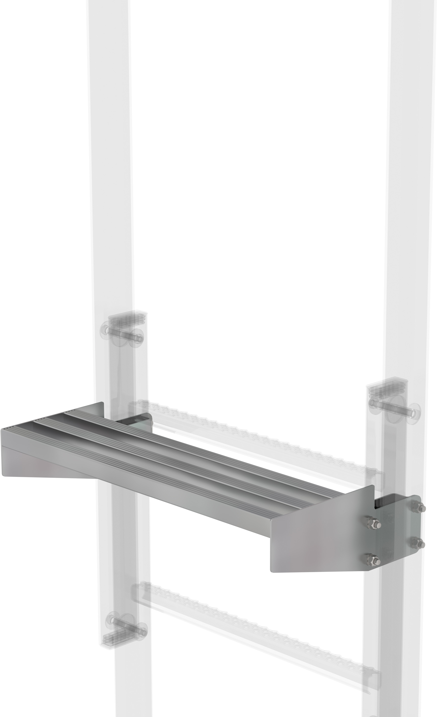 Günzburger Ausstiegstritt Stahl - 200 mm