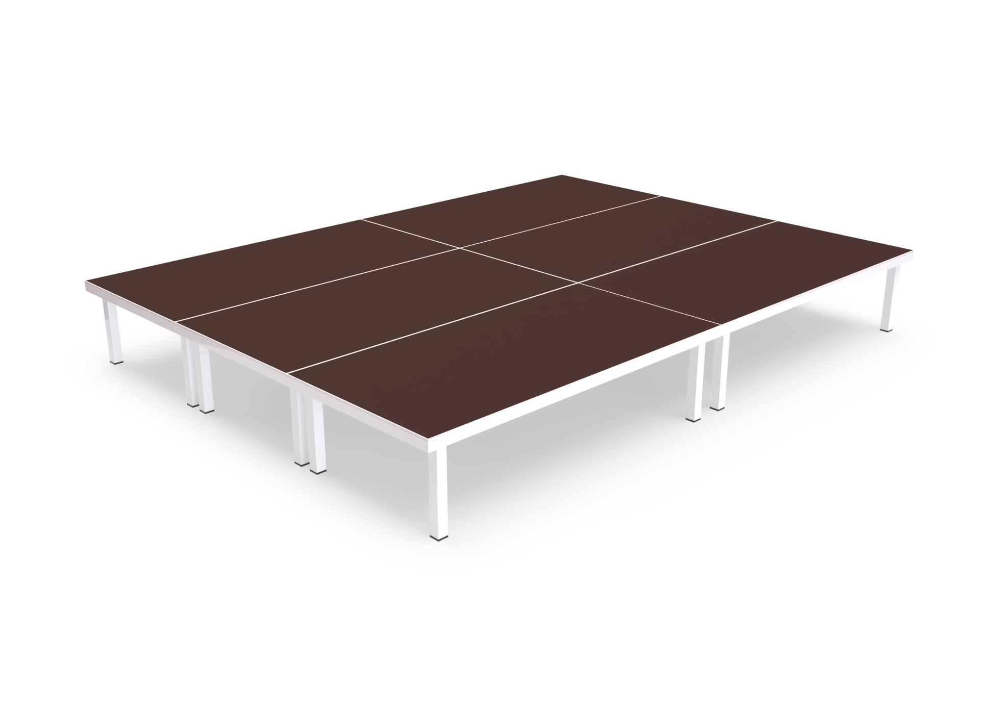 Bütec Eventbühne Outdoor 4 x 3 m hawego o40 Bühne mit Siebdruckplatte und Steckbeinen 40 cm (BU-3000-O-4-3-S40) Bild-01