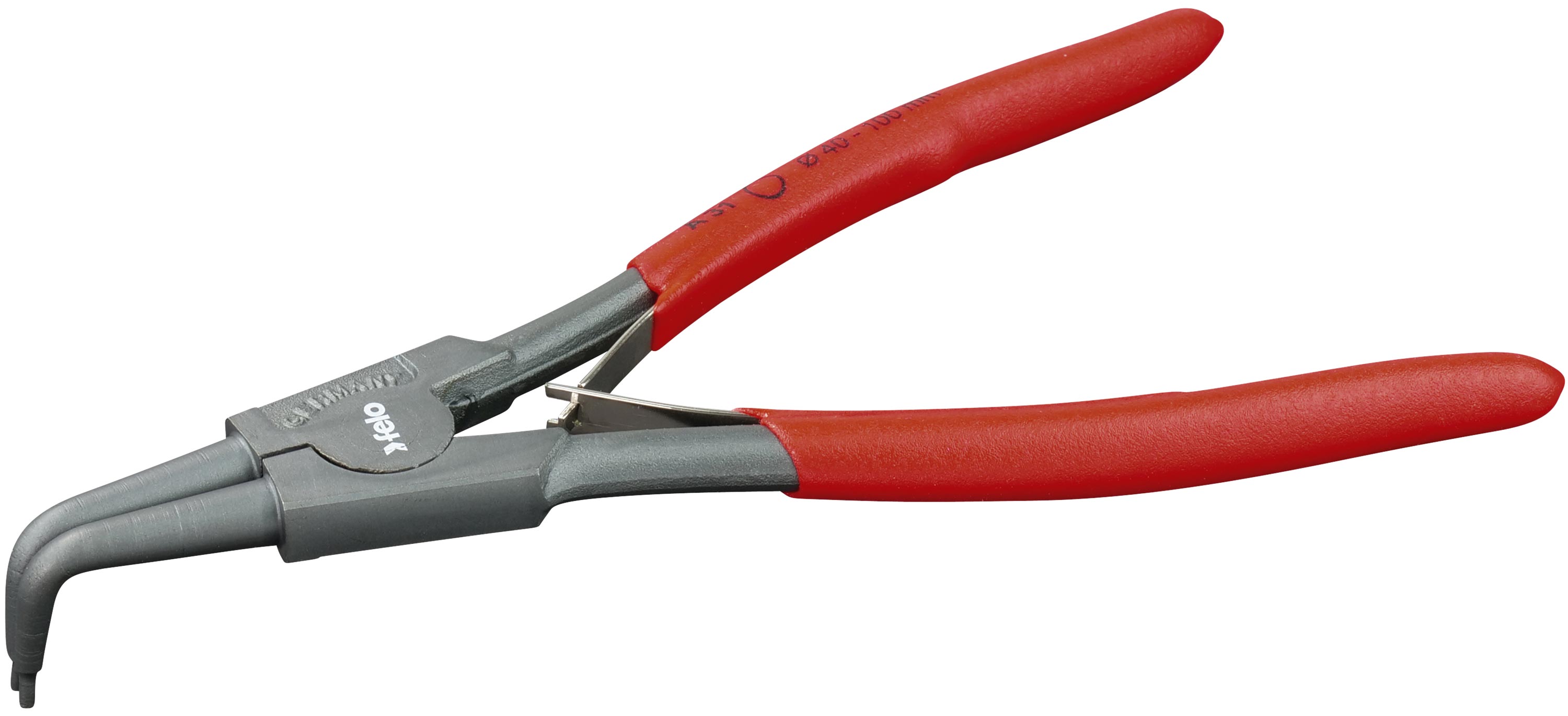 Felo Sicherungsringzange für Außenringe 40 - 100 mm gebogen 90° - 220 mm Zange - Serie 593 (FL-59324040) Bild-01