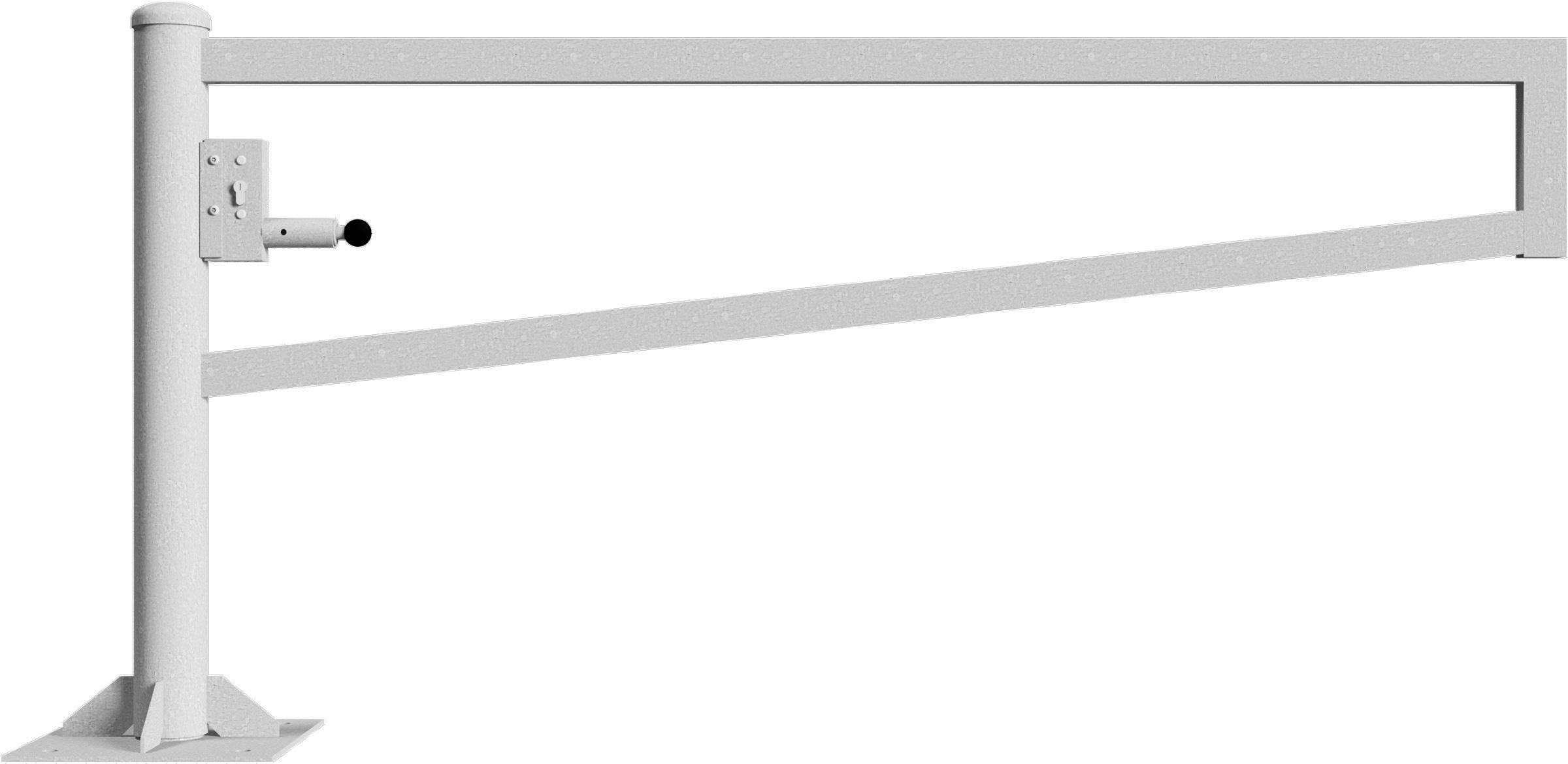 Schake Drehschranke - Schrankenbaum 60 x 40 mm ODP verzinkt - 2000 mm