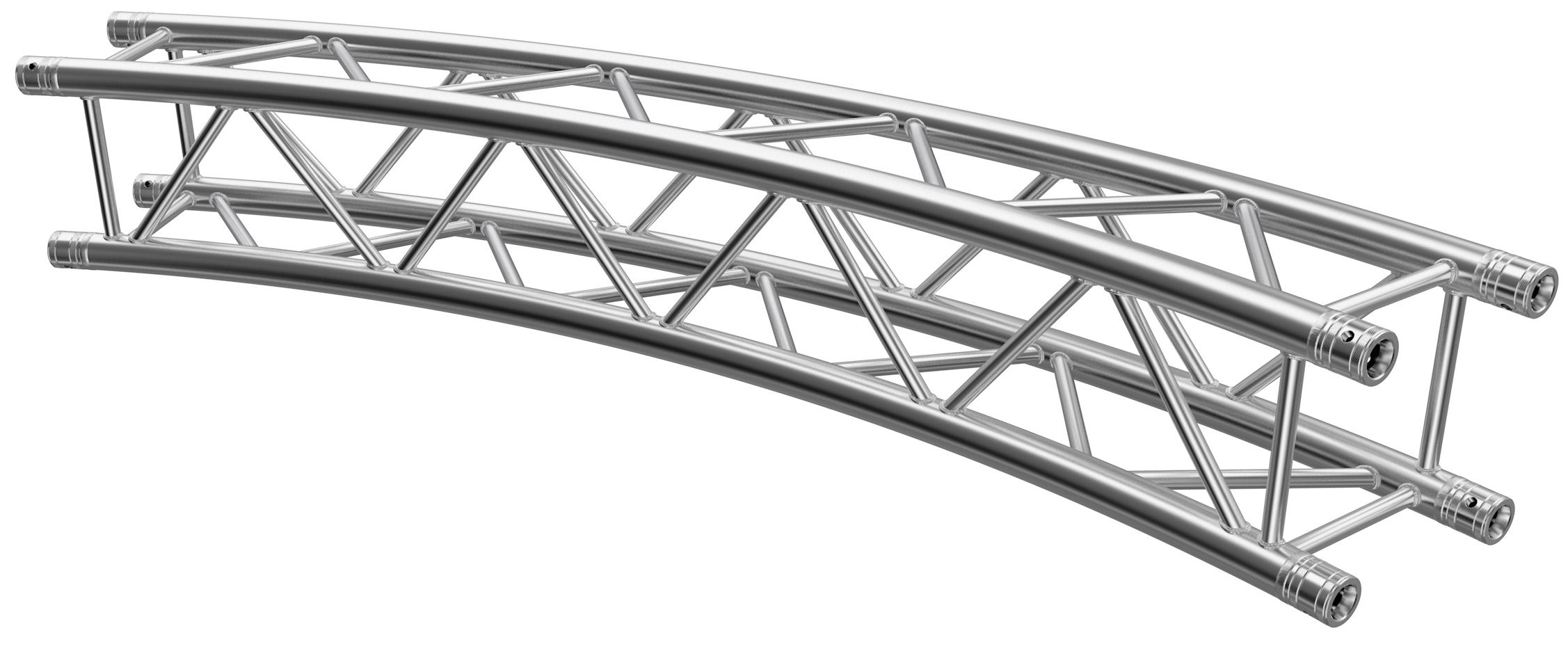Global Truss Traverse F34 Kreisstück Ø 5,0 m 45° 4-Punkt Traverse aus Aluminium (GT-F34R25-45) Bild-01