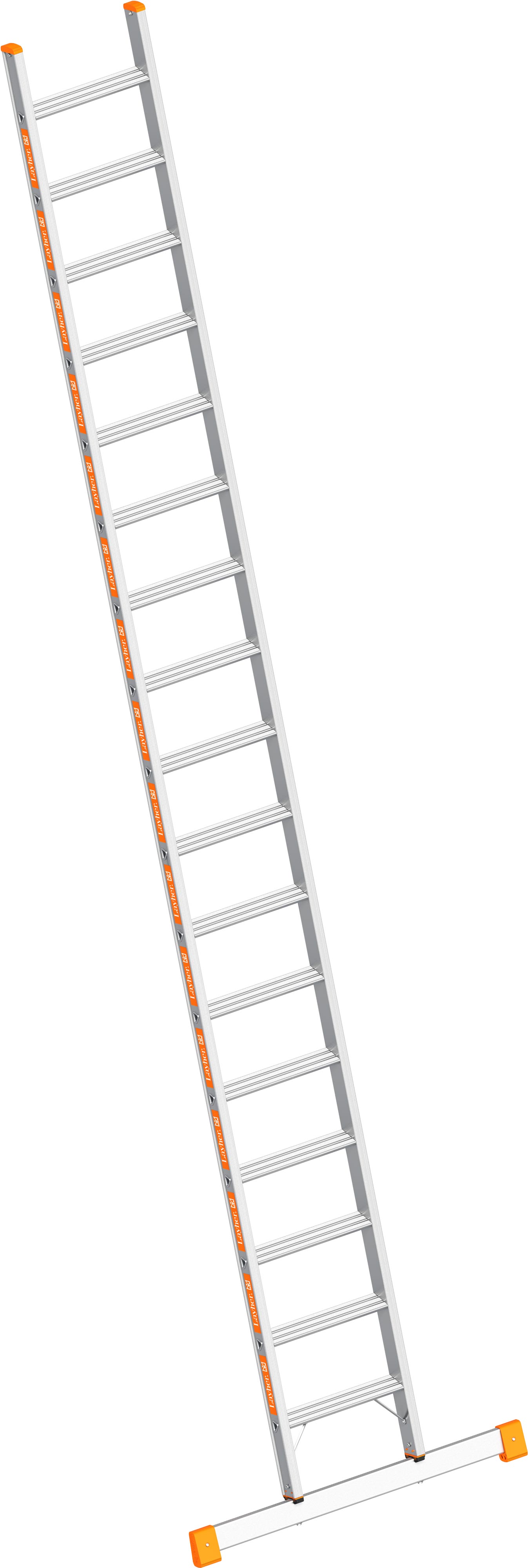 Layher Anlegeleiter Alu 17 Stufen