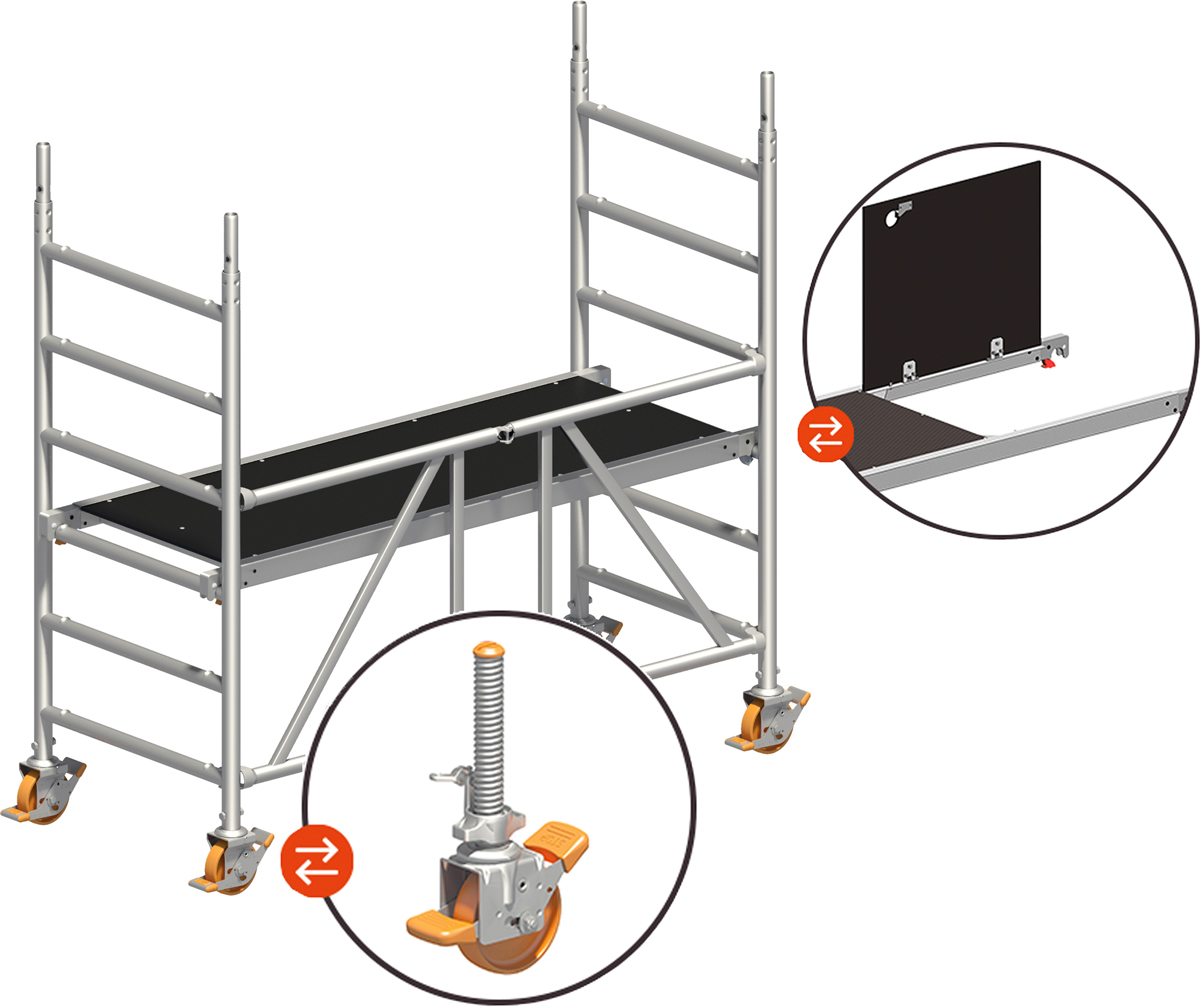 Layher Rollgerüst Zifa hawego PLUS 1406200 - AH 3,00 m