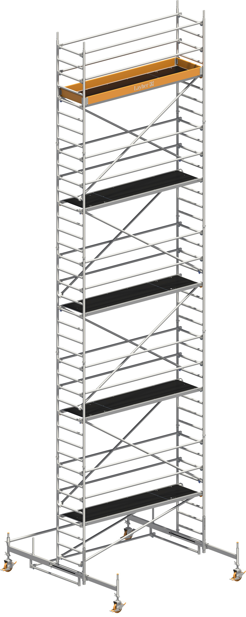 Fahrgerüst Layher Uni Standard P2 1401109 - Arbeitshöhe 11,38 m