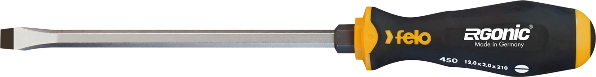 Felo Schraubendreher ERGONIC 450 Schlitz SL 12,0 x 2,0 x 210 mm