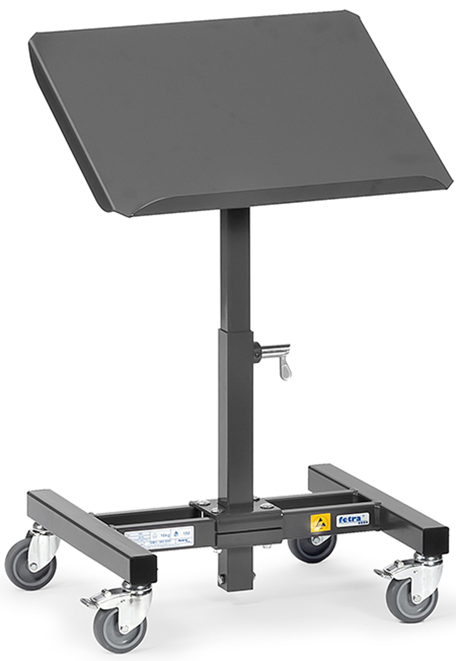 Fetra Materialständer ESD 510 x 410 mm - höhenverstellbar 500 - 775 mm