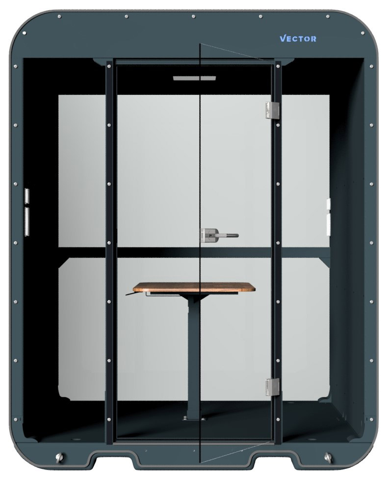 Schake Vector V-Office tiefschwarz Büro mobil für Baustellen- und Eventeinsätze - RAL 9002 pulverbeschichtet (SK-VPOF22SOO0127) Bild-01