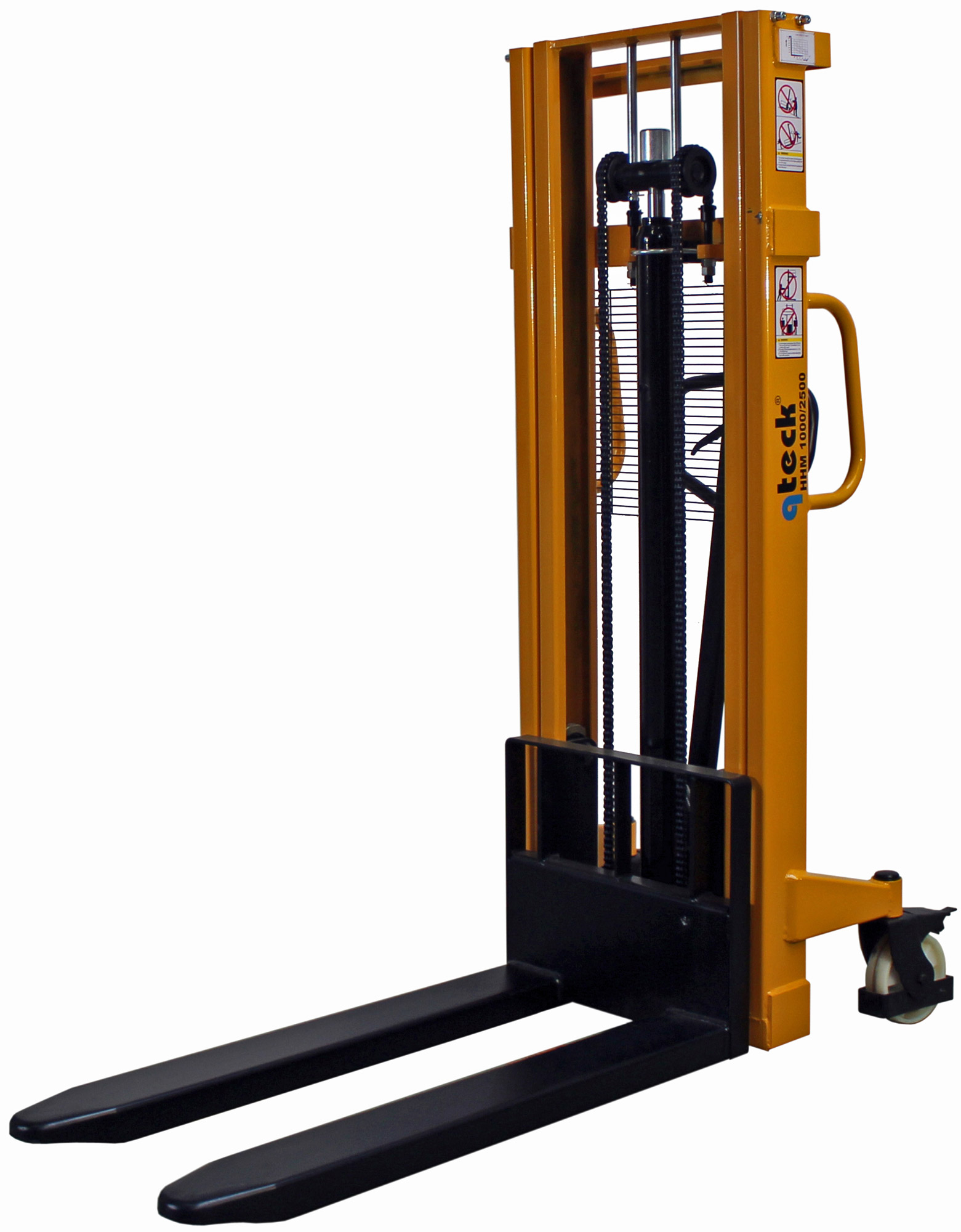 qteck Hochhubwagen manuell 1,0 t - Gabellänge 1150 mm - Hubhöhe 2500 mm Gabelhubwagen Traglast 1000 kg - Speedlift bis 200 kg (QT-24HHM10002500) Bild-02