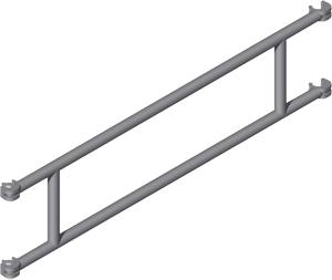 ZARGES Fahrgerüst Geländer 0,55 x 1,80 m