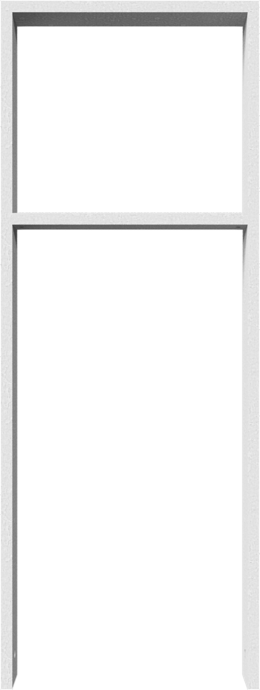 Schake Anlehnbügel Stahl mit Querholm OE 80 x 20 mm verzinkt - 450 x 1200 mm