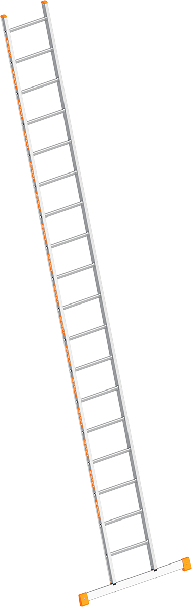 Layher Anlegeleiter Alu 18 Sprossen