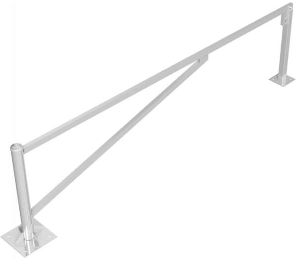 Schake Drehschranke mit 2 Auflagestützen - Schrankenbaum 60 x 40 mm ODP verzinkt - 3500 mm