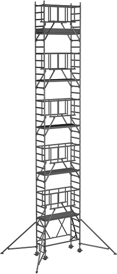 Klappgerüst ZARGES CompactMaster S-PLUS 1T - AH 11,60m