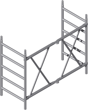 ZARGES Fahrgerüst Klapprahmen 1,50 x 0,75 m