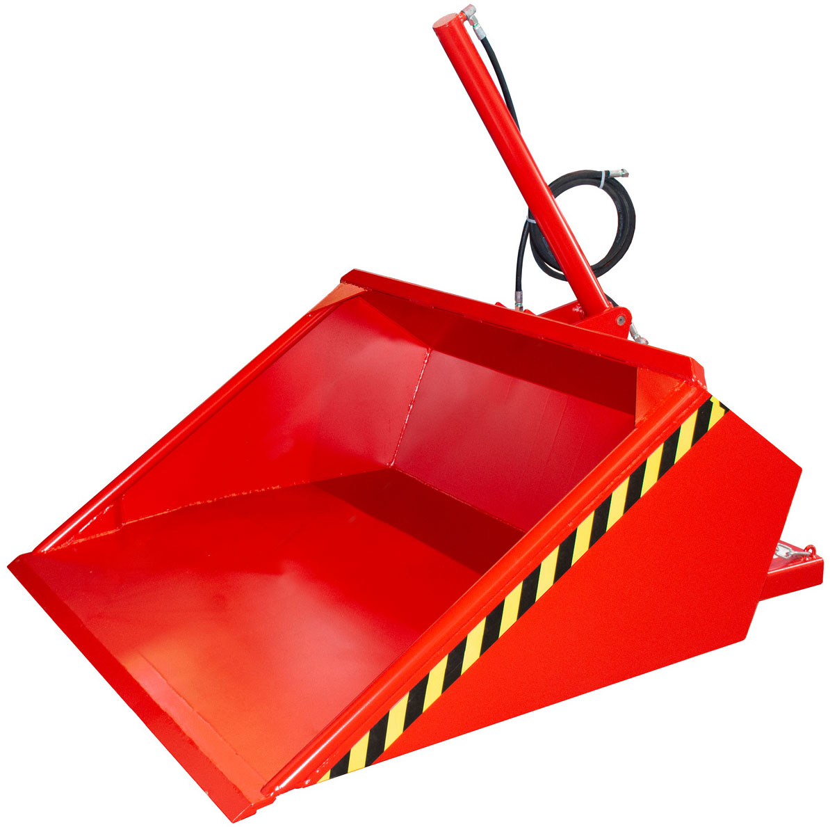 Bauer Staplerschaufel DGS-950 - RAL 3000 Schaufel mit Hydraulikanschluss 950 Liter für Stapler - Schuttschaufel | Schneeschaufel feuerrot pulverbeschichtet (BA-4489-01-0000-2) Bild-01