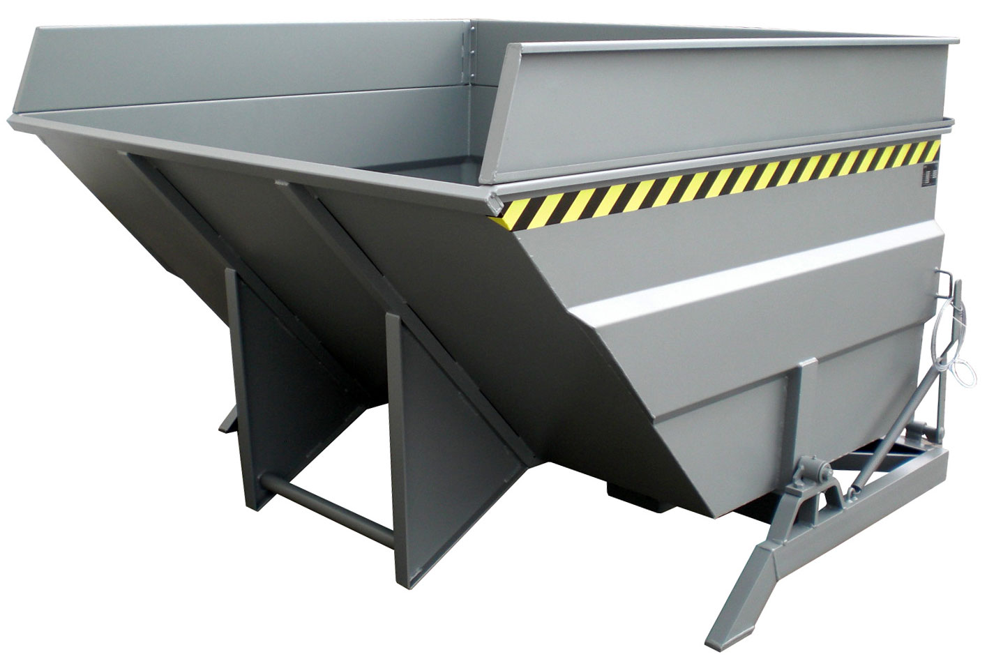 Bauer Großraumkipper BKC-400 - RAL 7005 Kippmulde 4000 Liter für Stapler - Schuttmulde mausgrau pulverbeschichtet (BA-4456-02-0000-5) Bild-01