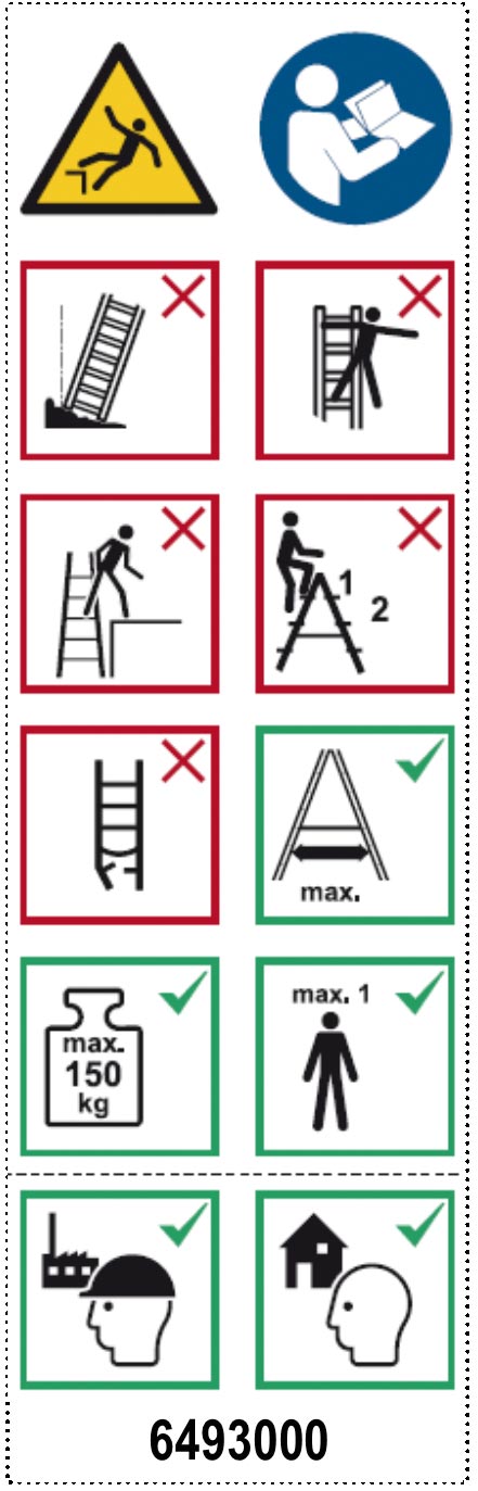 Layher Piktogrammetiketten