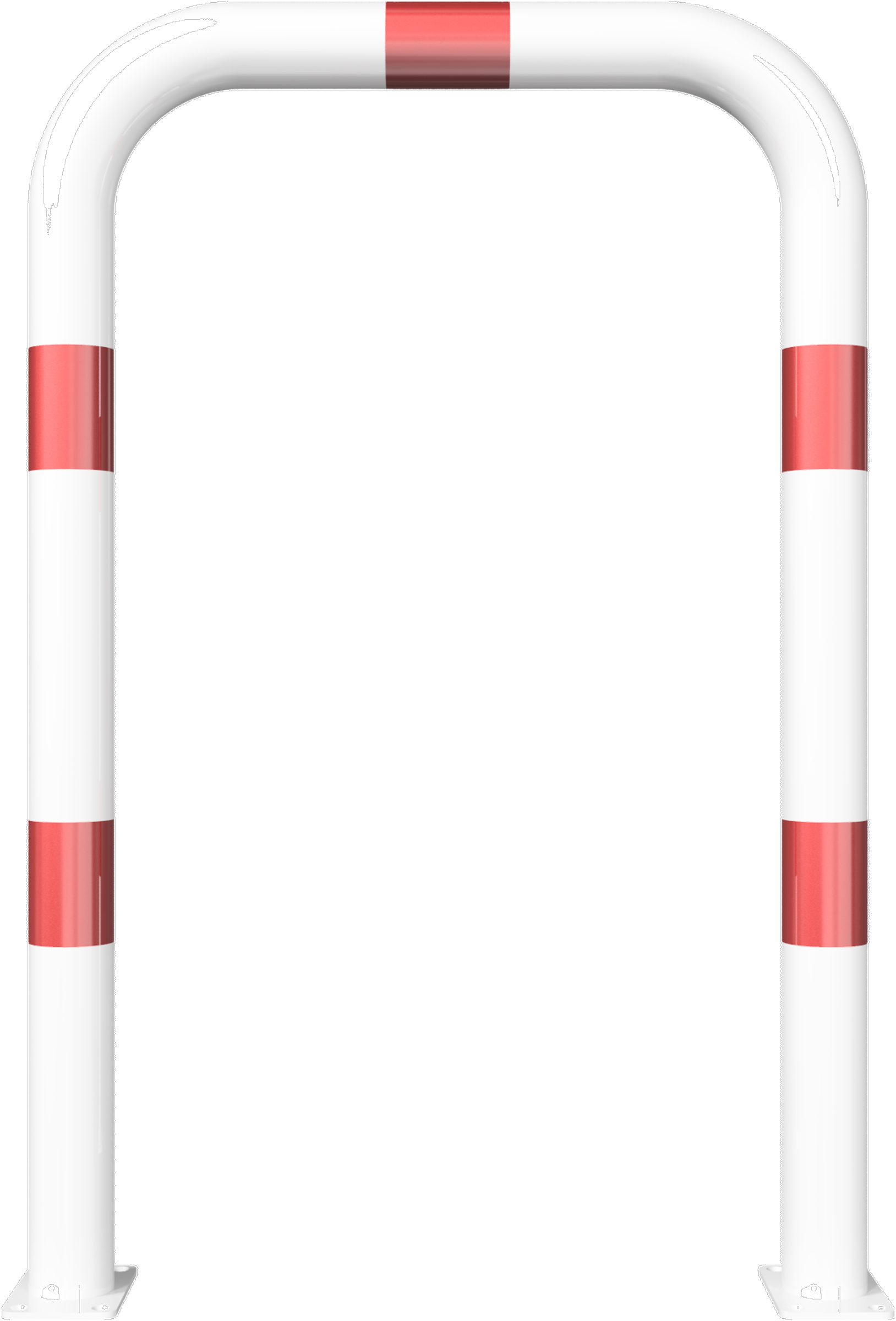 Schake Rohrbügel Stahl OD Ø 76 mm weiß | rot - 750 x 1150 mm