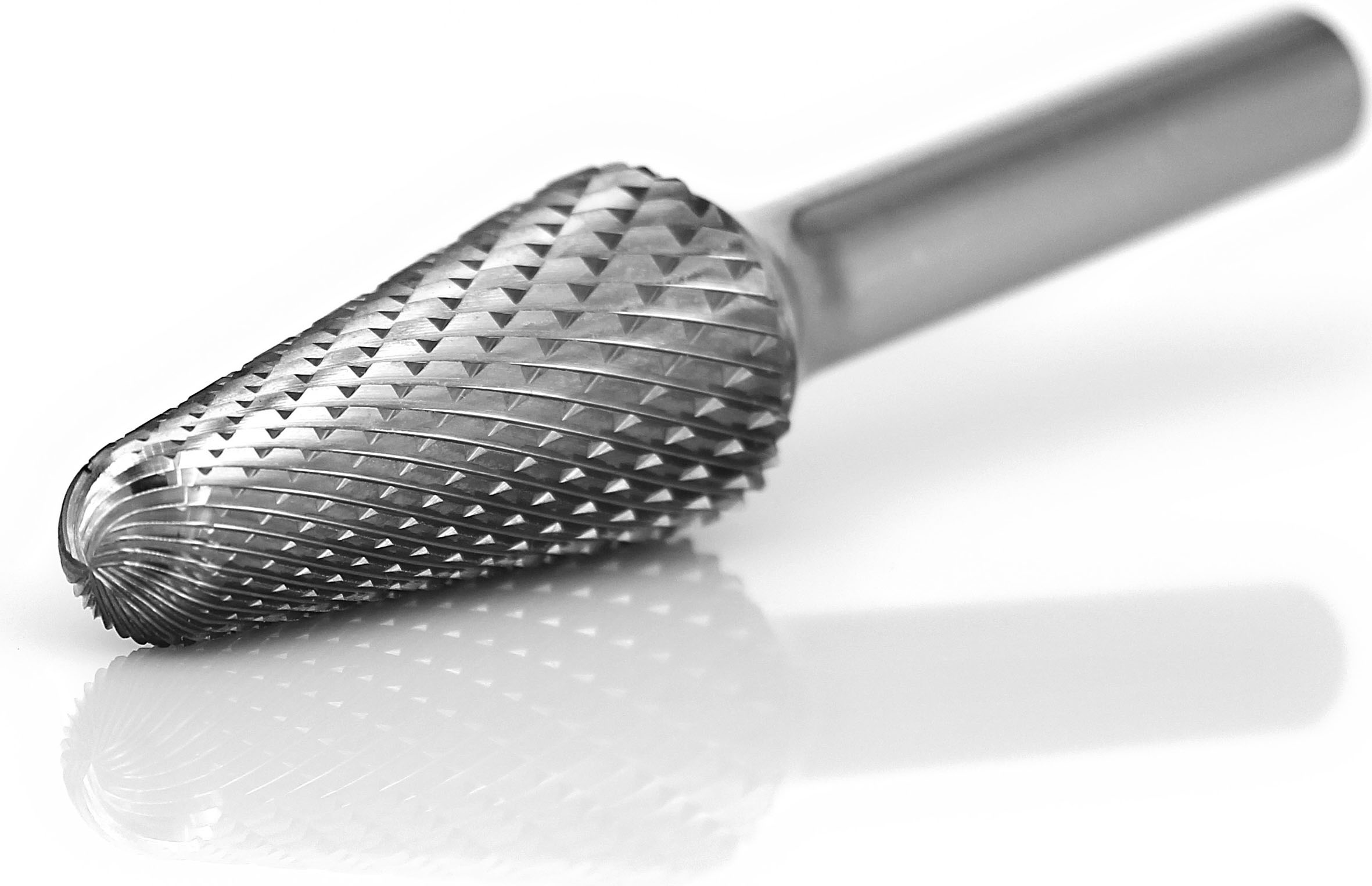 procut Hartmetallfrässtift Rundkegelform KEL L81533-6 Schaft-∅ 8 mm - Kopf-∅ 15 mm - Kreuzverzahnung (PC-L81533-6) Bild-01