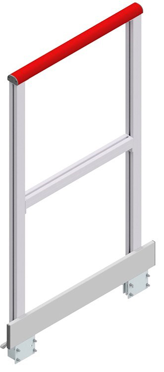 Hymer Industrietreppe Geländer seitlich Seitengeländer für Treppen mit Podest und Überstiege 2220 | 2221 | 2240 | 2241 (HY-22990033) Bild-01