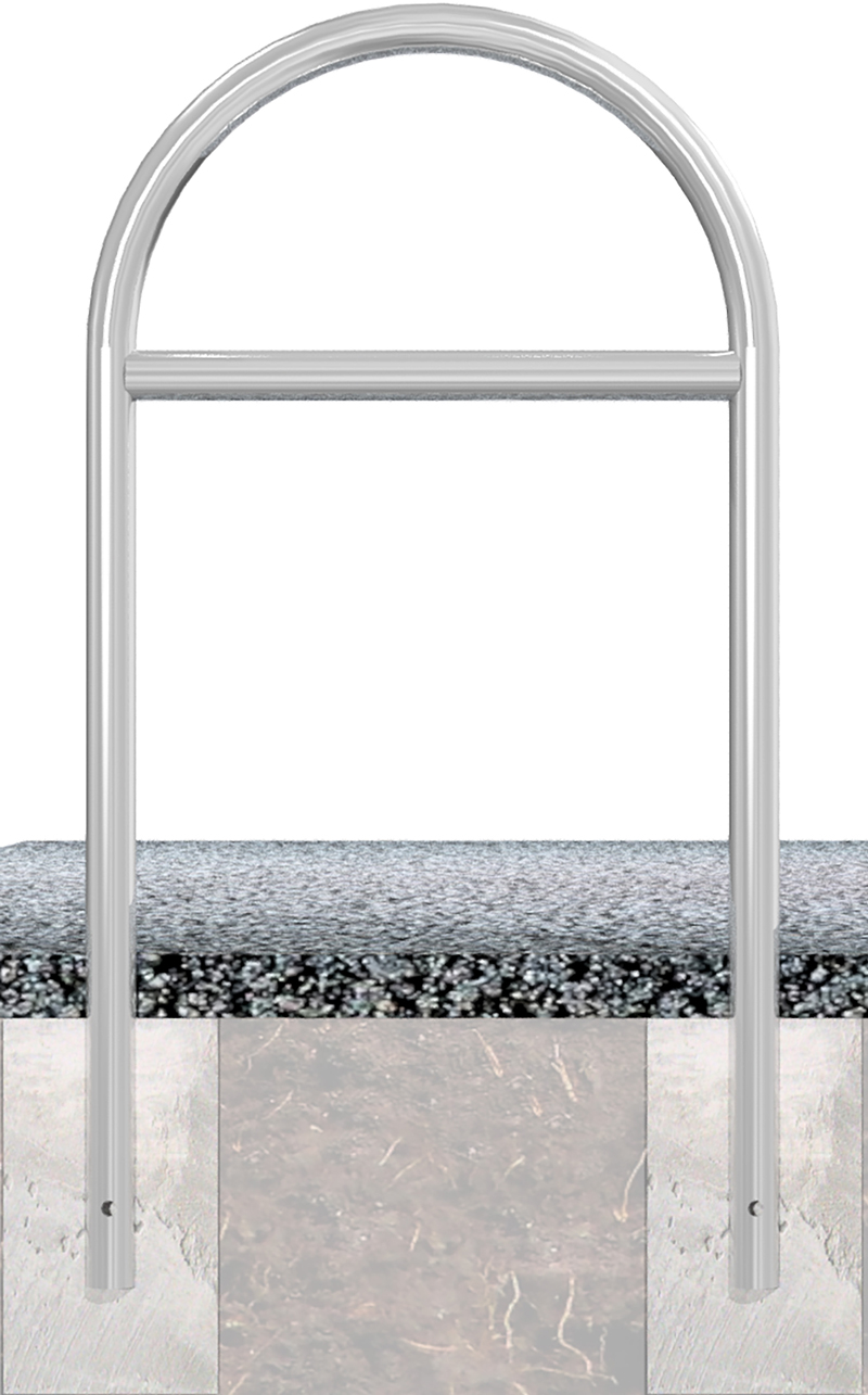 Schake Rundbügel Stahl mit Querholm OE Ø 48 mm schwarzbraun - 650 x 1200 mm