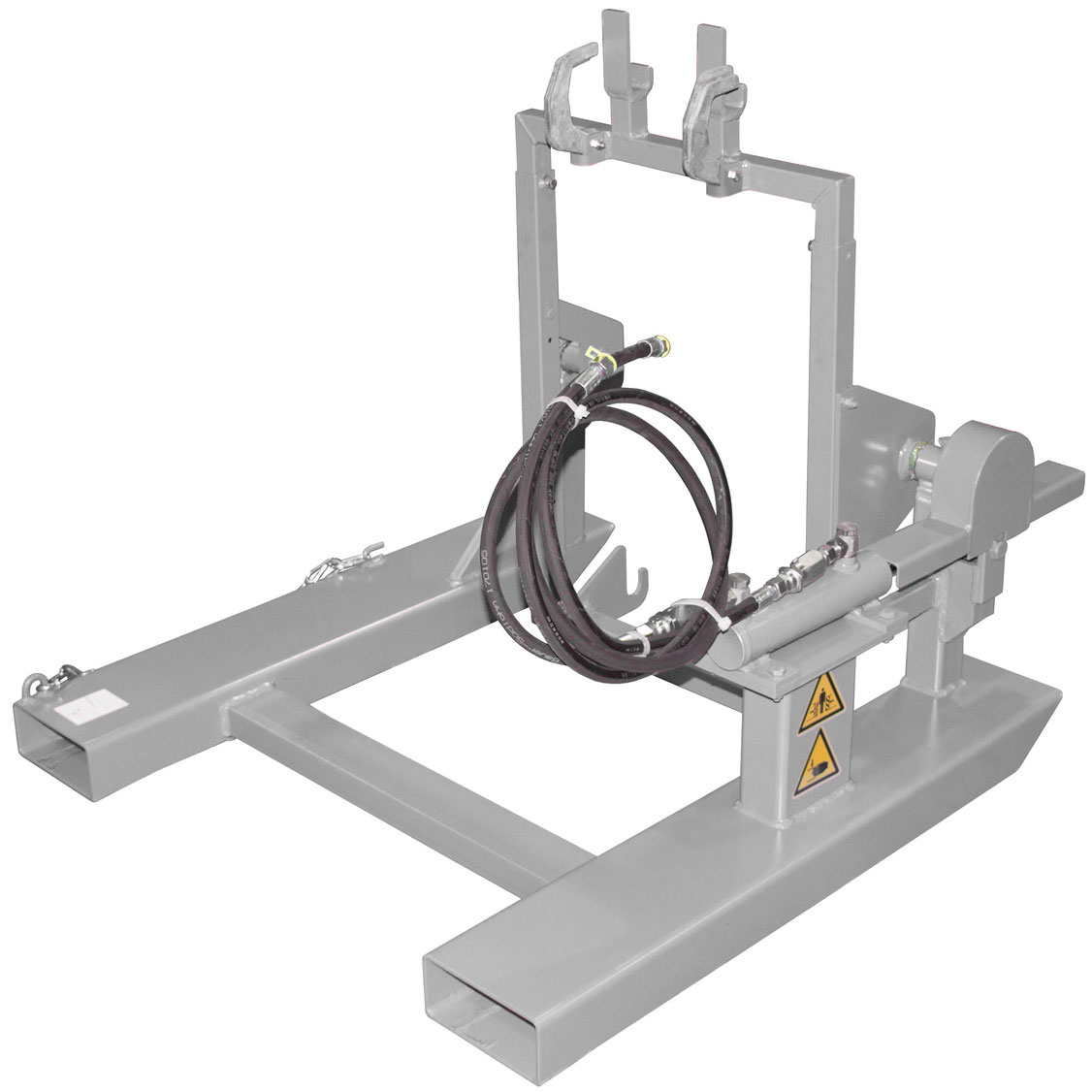 Bauer Mülltonnenwender MKH-120 - RAL 7005 Kippvorrichtung mit Hydraulikanschluss für Müllbehälter 120 Liter - Mülltonnen-Kipper mausgrau pulverbeschichtet (BA-4476-11-0000-5) Bild-01
