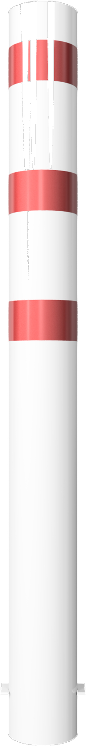 Schake Stahlrohrpoller OE Ø 193 mm weiß | rot - 2,00 m