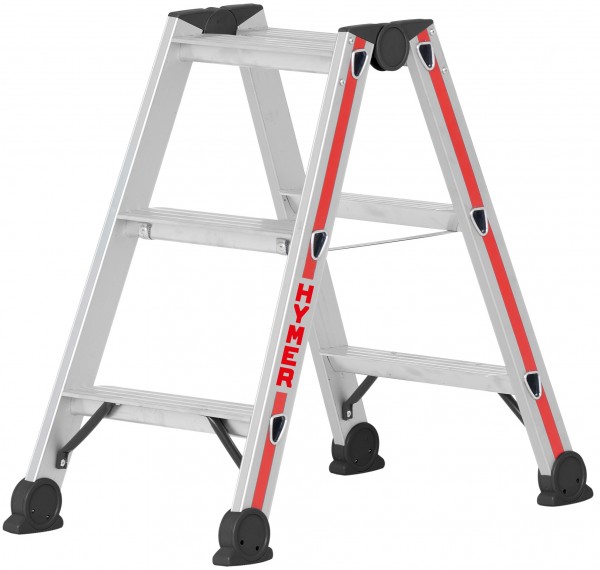 Escalo - Industriële trapladder - Sparta Duo - Aluminium - 2x3 treden