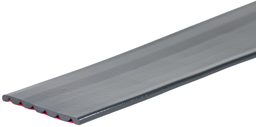 Knuffi Schutzprofil Typ U 150 x 10 mm anthrazit PU - 1,00 m Standard Warnschutz Profil Flachleiste geschlitzt breit aus Polyurethan - Flächenprofil einfarbig flexibel | mit selbstklebender Fläche (SM-PU-100072) Bild-01