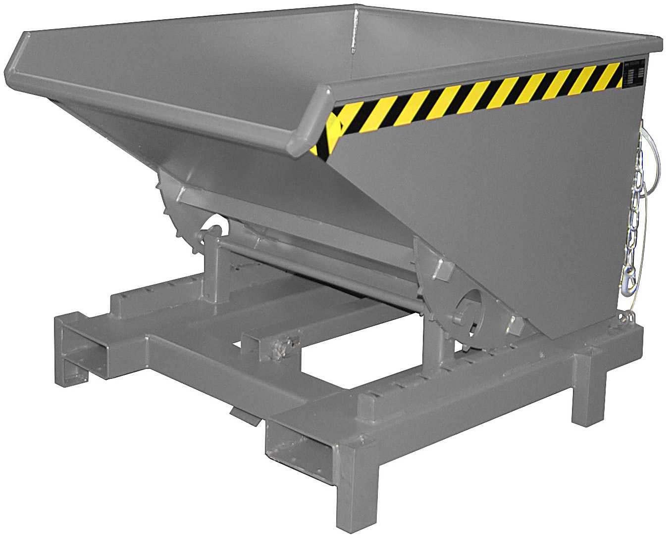 Bauer Schwerlastkipper SK-600 - RAL 7005 Kippmulde 600 Liter für Stapler - Kippcontainer mausgrau pulverbeschichtet (BA-4498-21-0000-5) Bild-01