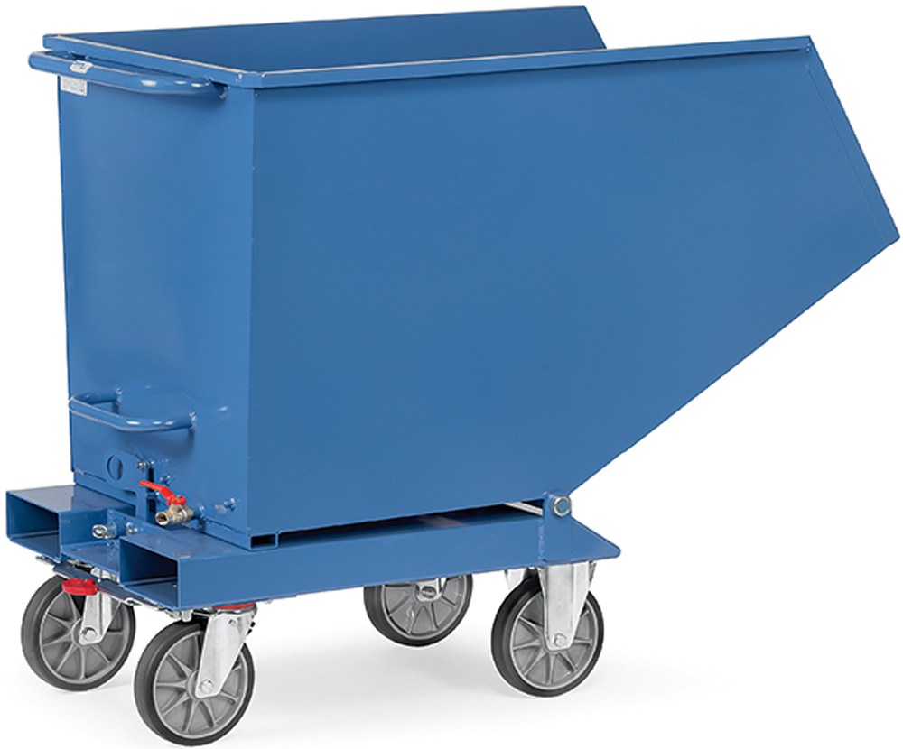 Fetra Muldenkipper mit Ablasshahn blau 4702 - 450 Liter